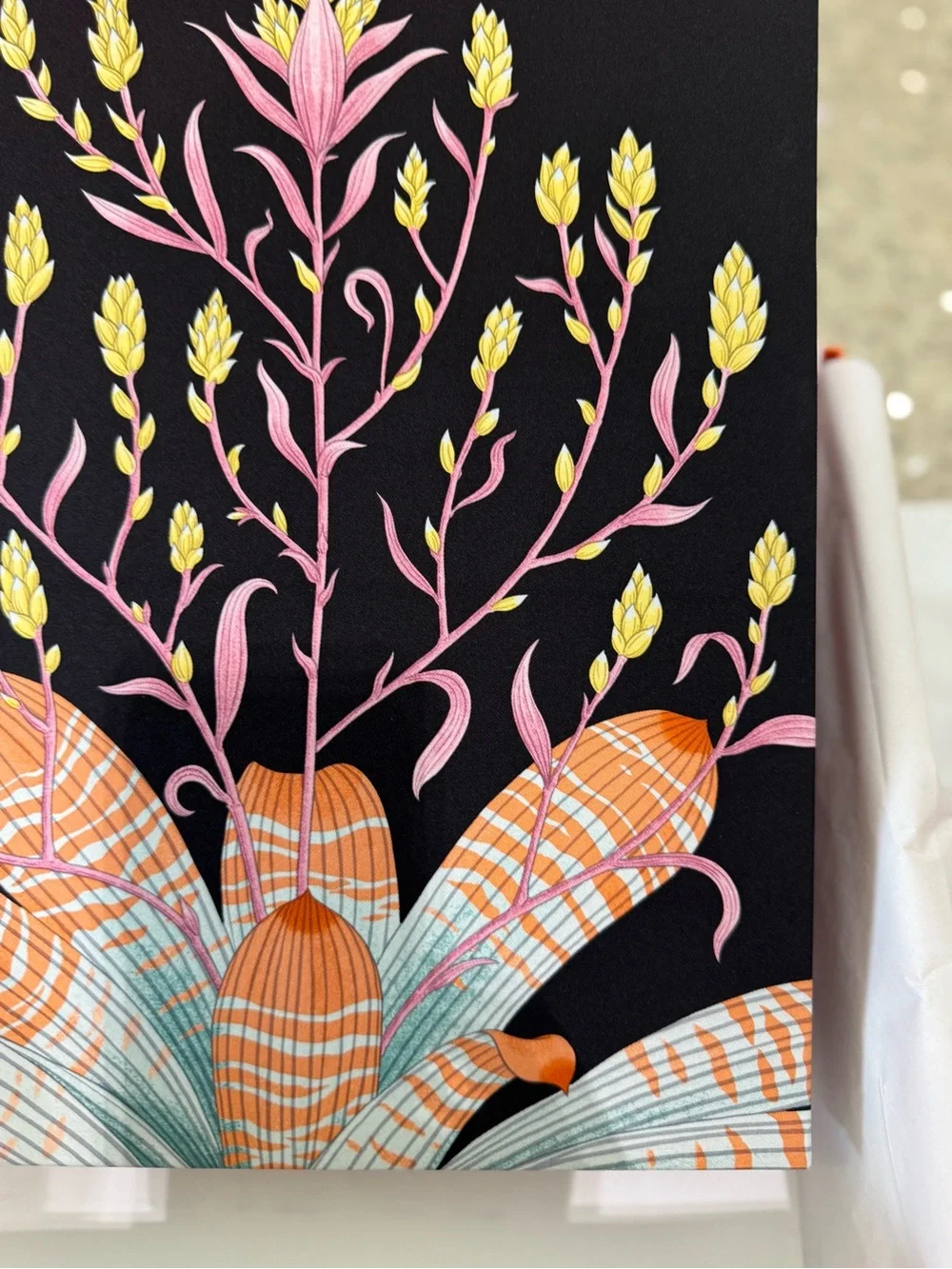 ‘26 Hermes Petit h - Large Decorative Silk/Twill Upholstered Box - BNIB